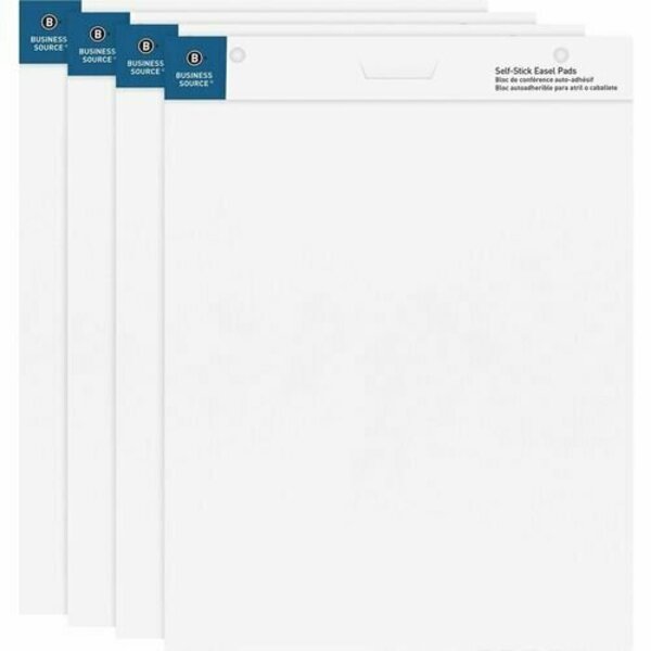 Business Source Easel Pad, Self Stick, 25inx30in, 30 Shts/Pad, White, 4PK BSN38592
